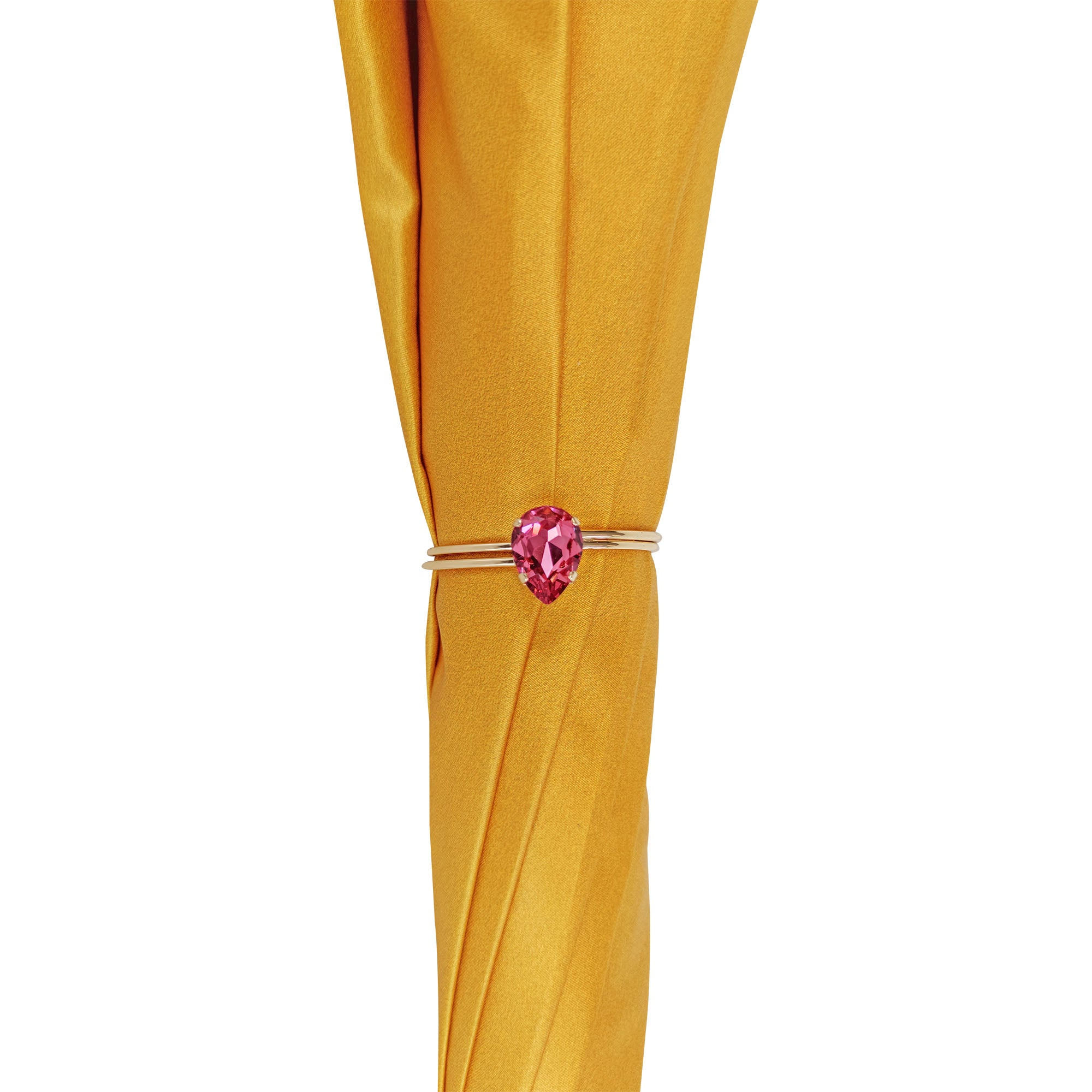 Luxury Italian Umbrella – Hand-Painted 24K Gold Handle | Satin Canopy