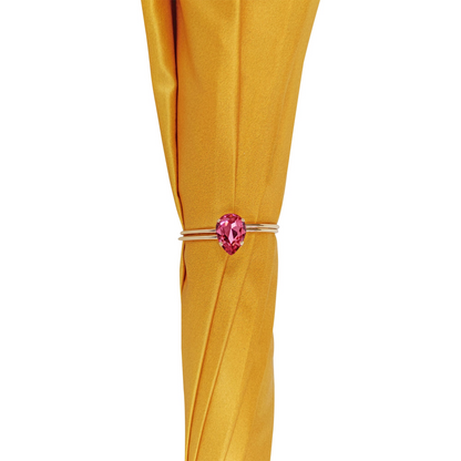 Luxury Italian Umbrella – Hand-Painted 24K Gold Handle | Satin Canopy