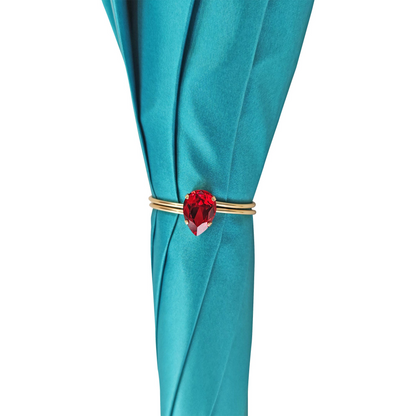 Handcrafted Silk Umbrella – Luxury Rain Shield with Colorful Sicily Design