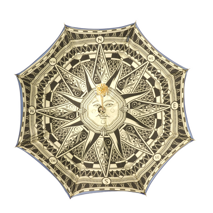 Handmade Luxury Umbrella – Gold Plated Handle, Automatic Opening, Satin Fabric