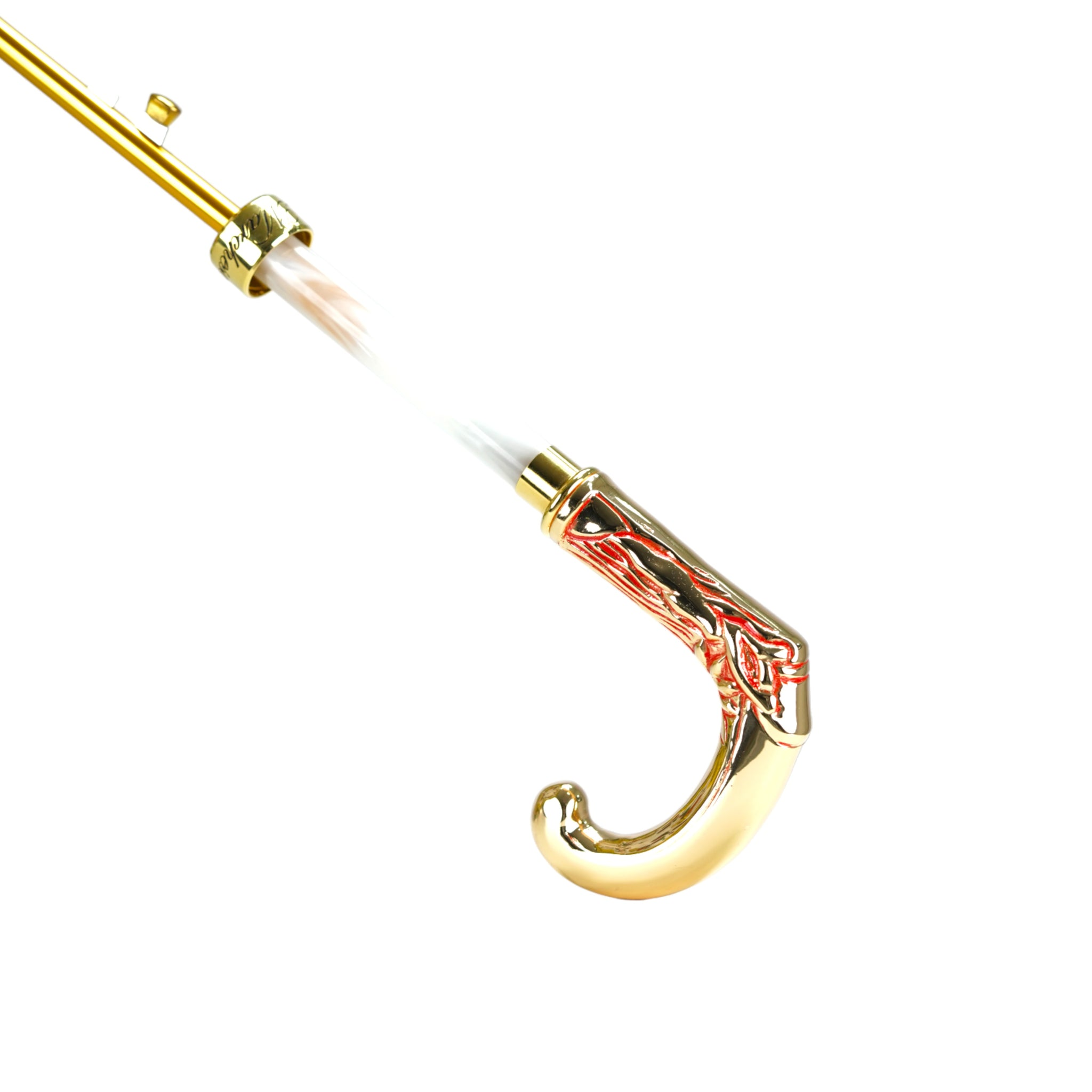 Hot Air Balloon Umbrella – Luxury Satin Canopy, Gold-Plated Handle, Automatic Opening