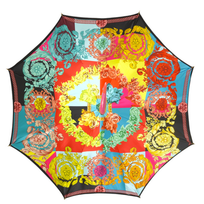 Artisan Italian Umbrella – Handcrafted Luxury Rain Umbrella with 24K Gold-Plated Toucan Handle