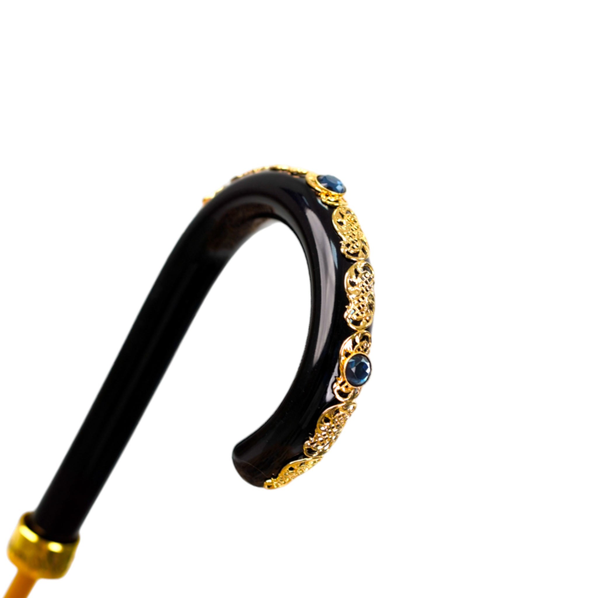 Italian Majolica Umbrella – Handmade Luxury Rain Umbrella with 24K Gold Handle