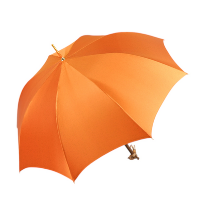 Golden Elephant Umbrella – Luxury Rain Protection With 24K Gold Handle & Satin Canopy