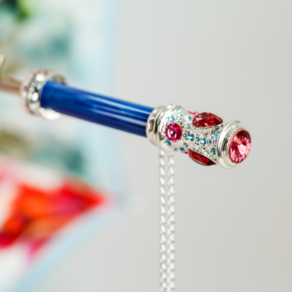 Silver Plated Umbrella – Handcrafted Italian Rain Umbrella with Crystal Handle