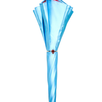 Silver Plated Umbrella – Handcrafted Italian Rain Umbrella with Crystal Handle