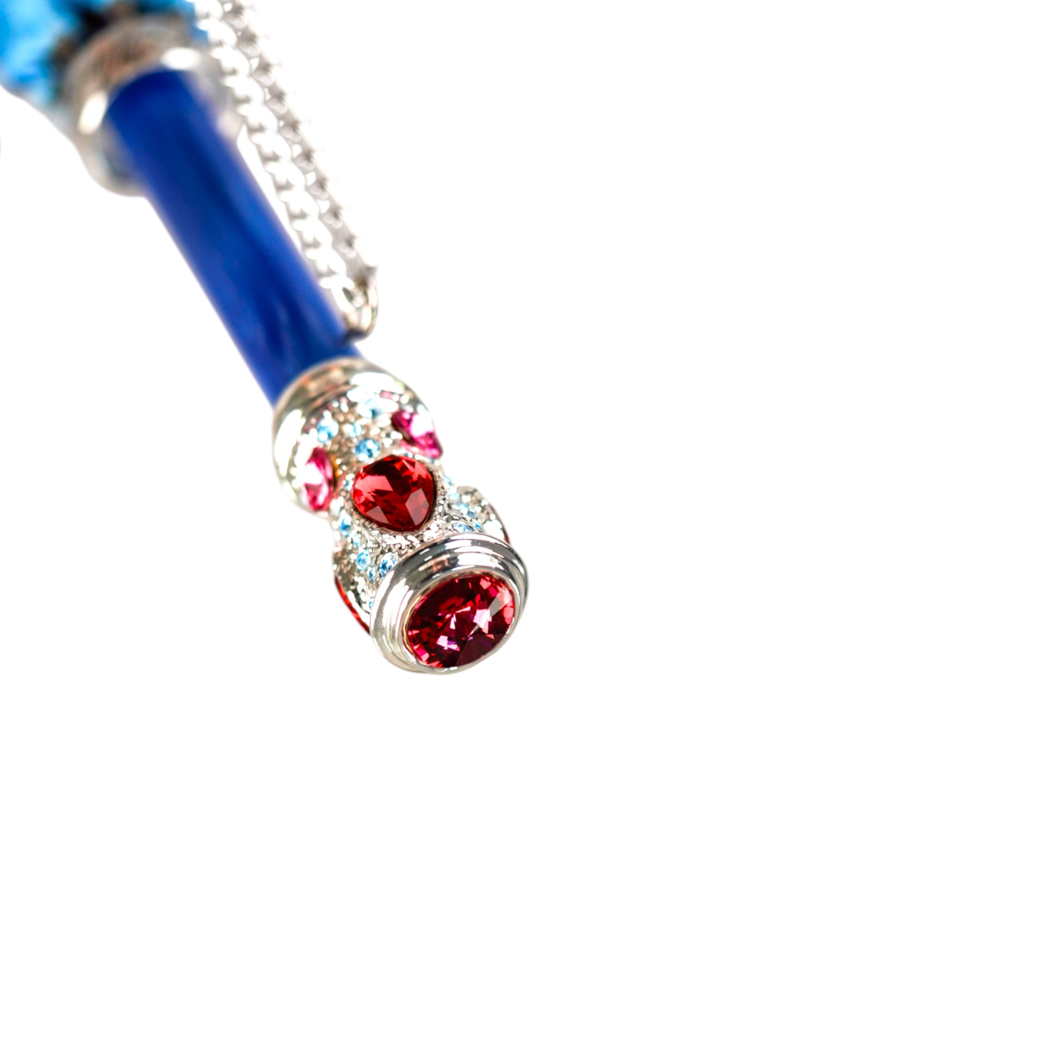 Silver Plated Umbrella – Handcrafted Italian Rain Umbrella with Crystal Handle