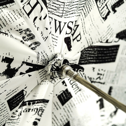 Luxury Italian Umbrella – Handmade Wind Resistant Rain Umbrella With Leather Handle