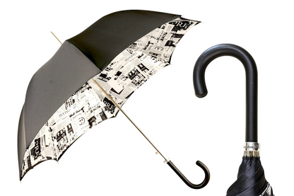Luxury Italian Umbrella – Handmade Wind Resistant Rain Umbrella With Leather Handle
