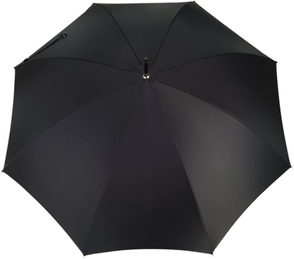 Lux Silver Swarovski Skull Umbrella by Ilmarchesato with a double cloth canopy, featuring a skull design.