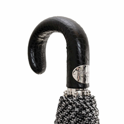 Folding Umbrella Leather – Automatic Opening Compact Rain Umbrella with Gift Box