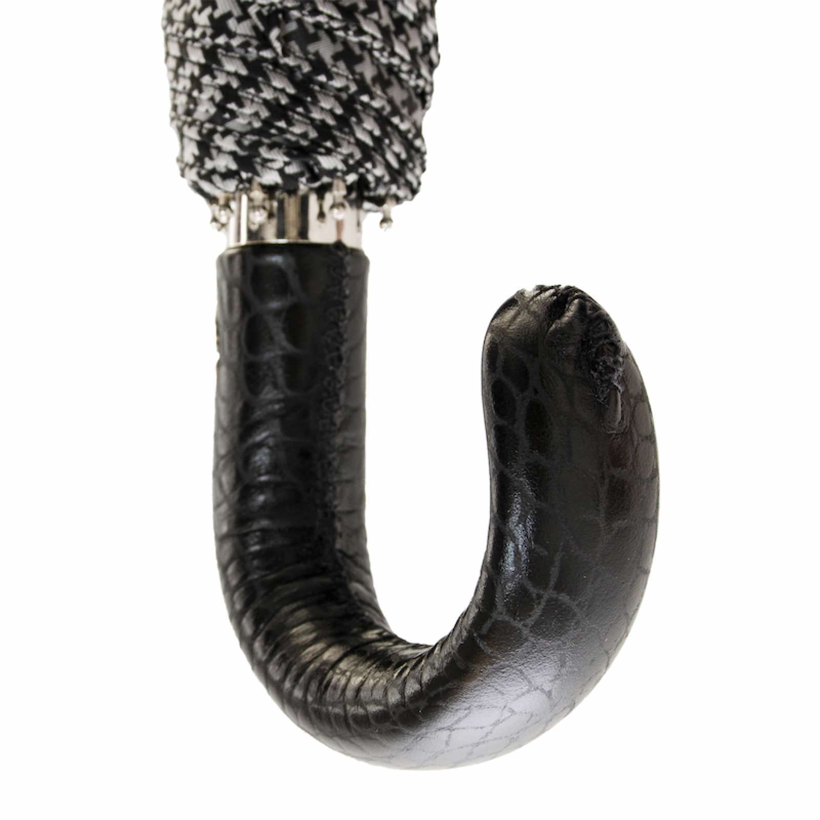 Folding Umbrella Leather – Automatic Opening Compact Rain Umbrella with Gift Box