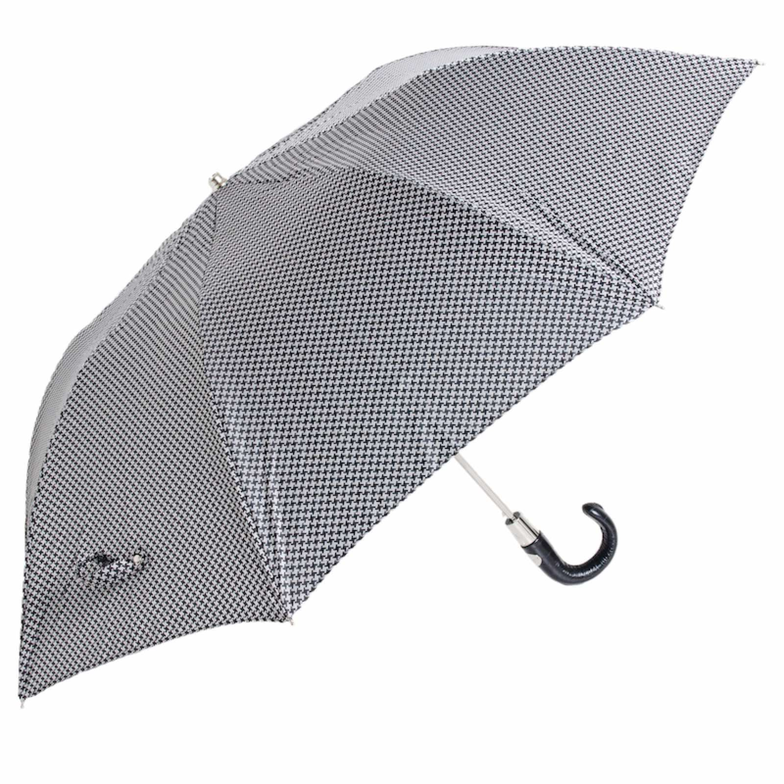 Folding Umbrella Leather – Automatic Opening Compact Rain Umbrella with Gift Box