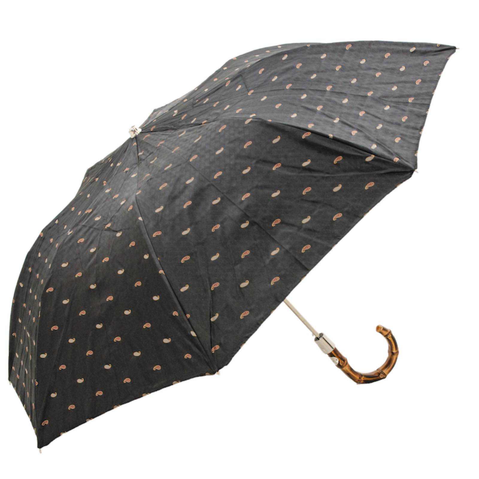 Telescopic Umbrella - Automatic Open Folding Umbrella with Whangee Handle