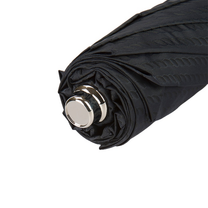 Silver Folding Umbrella – Automatic Opening Golf Ball Umbrella with Silver Plated Handle