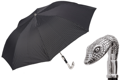Folding Automatic Umbrella – Handmade Italian Folding Umbrella with Metal Handle