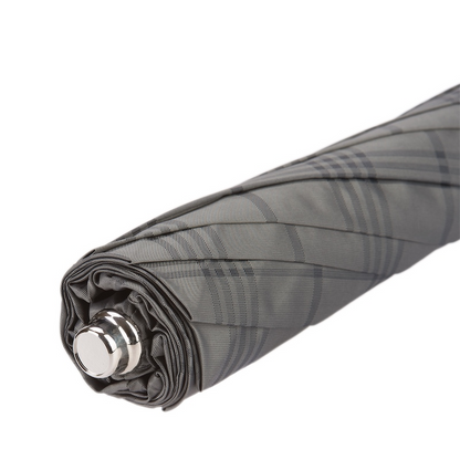 Folding Automatic Umbrella – Silver Owl Handle | Handmade Italian Rain Umbrella