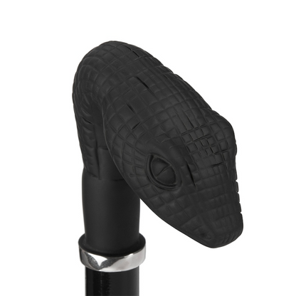 Folding Automatic Umbrella – Italian Handmade Rubber Snake Design, Durable Polyester Canopy