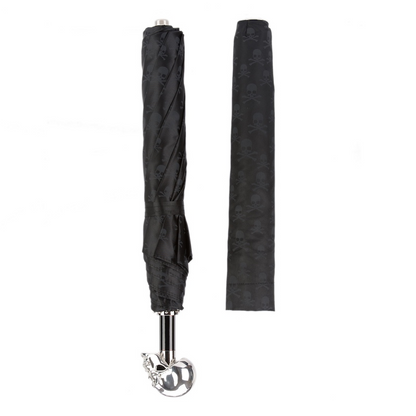 Silver Skull Umbrella – Premium Folding Rain Umbrella With Automatic Opening