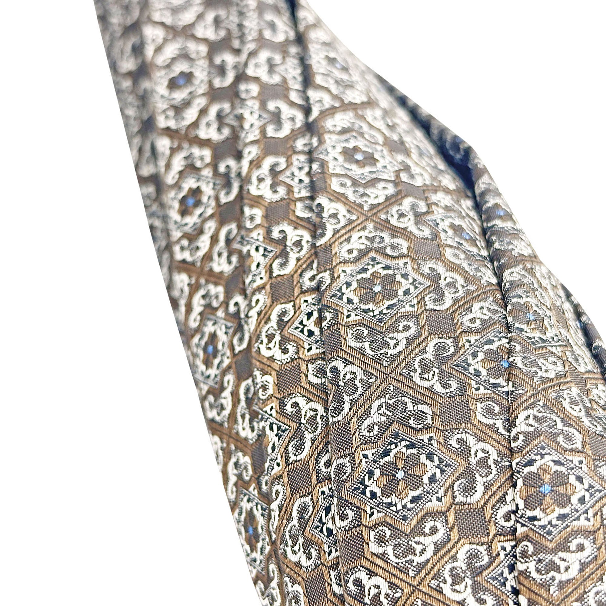 Italian handmade men's umbrella with a gold-plated enameled monkey handle and sturdy fabric canopy.