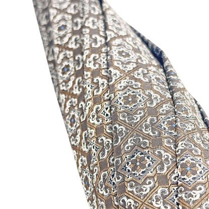 Italian handmade men's umbrella with a gold-plated enameled monkey handle and sturdy fabric canopy.