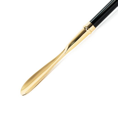 Gold Plated Shoehorn - 24K Gold Hand-Painted Puma Handle | Luxury Italian Design