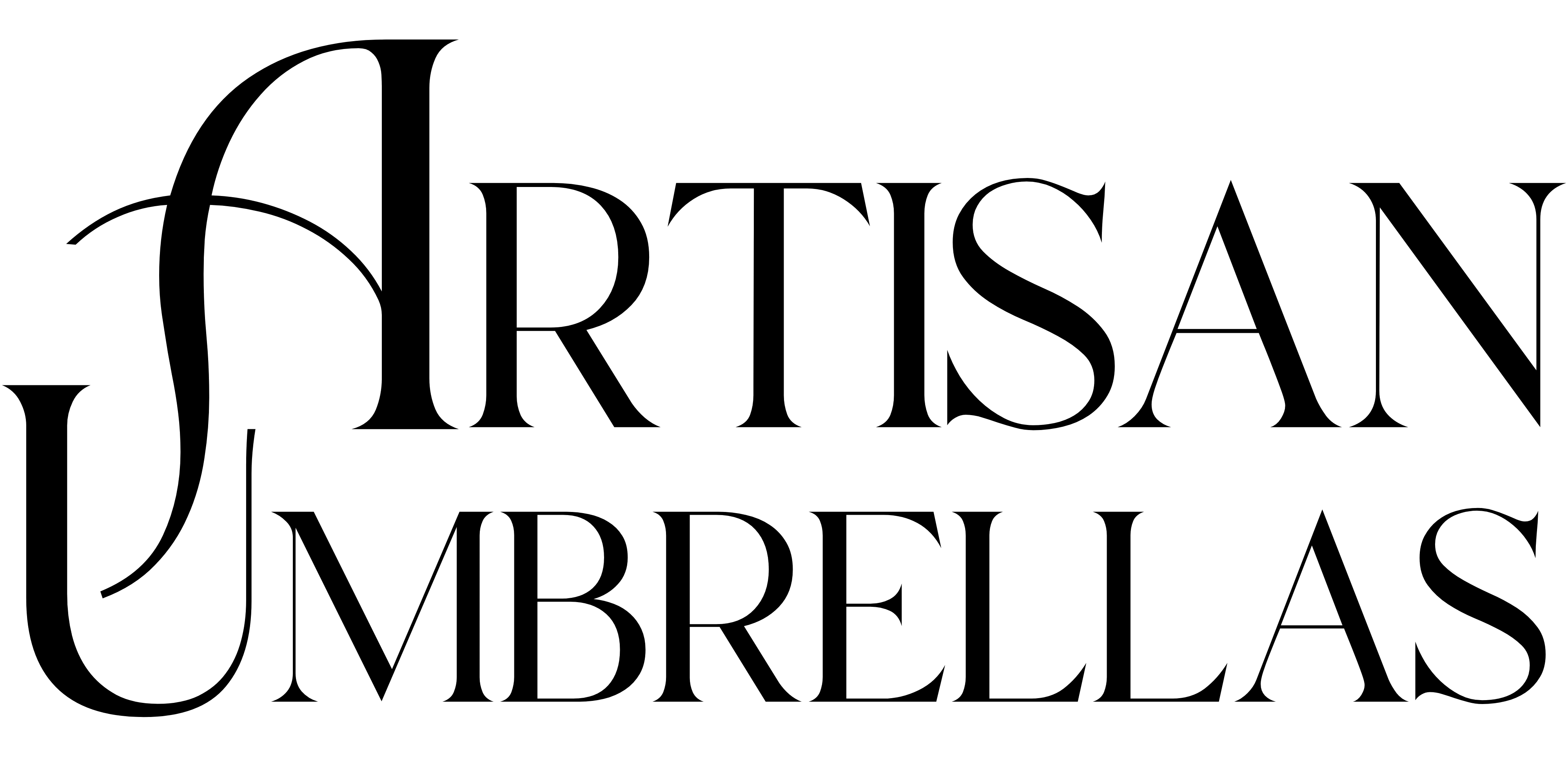 Artisan Umbrellas Logo Black