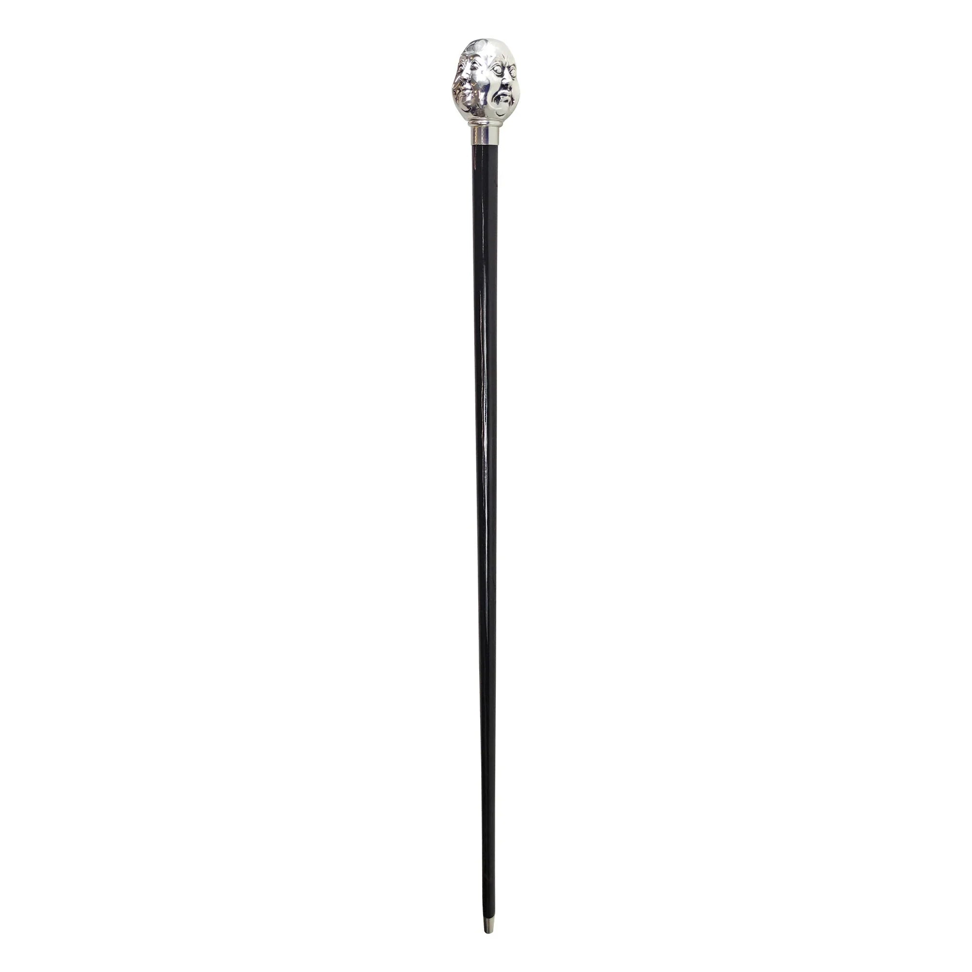 Luxury Walking Cane – Silver-Plated 925 Handle | Black Beech Wood Shaft, Gift For Him