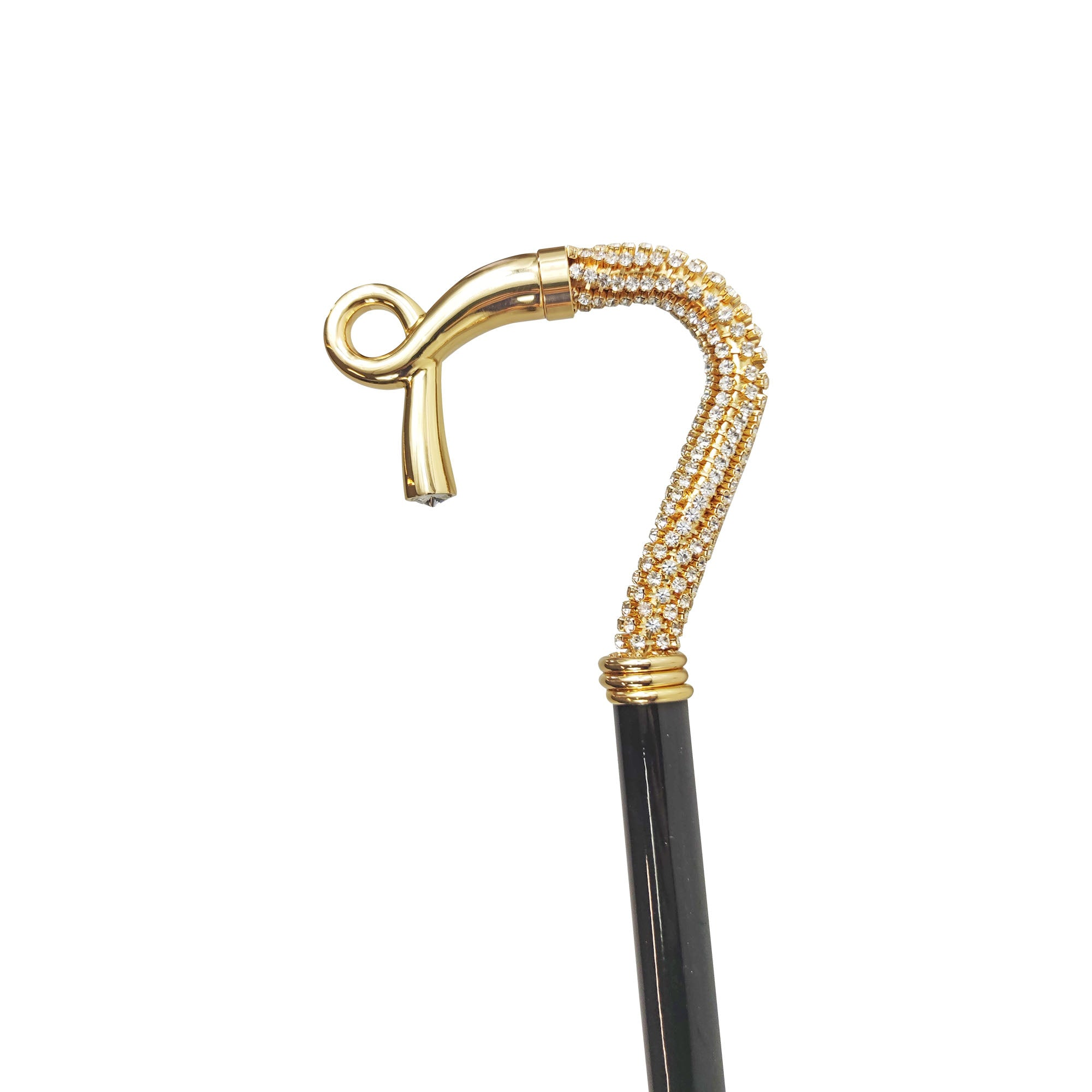 Italian Walking Stick – Handcrafted Luxury Cane with Crystals & 24K Gold