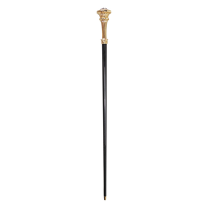 Luxury Italian Walking Stick – Handcrafted Black Beech Wood Cane with Crystal Handle