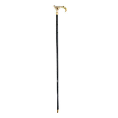 Luxury Gold Walking Cane – Handmade 24K Gold Cane With Brass Handle & Premium Beech Wood