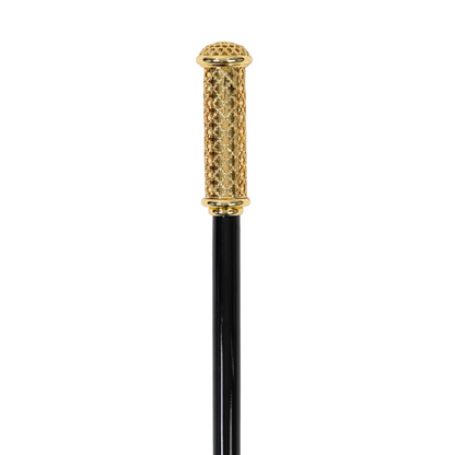 Luxury Walking Cane – Italian Handcrafted Cane with Gold Filigree Handle