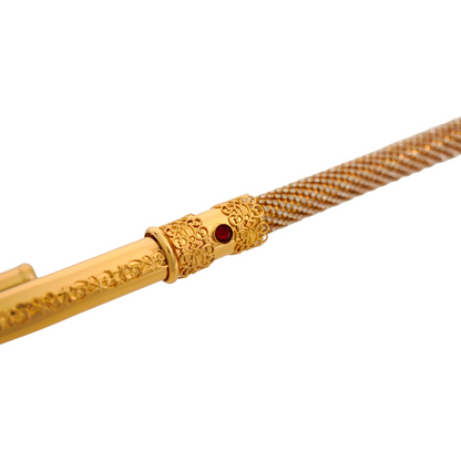 Luxury Walking Cane – Swarovski Crystal Encrusted, Gold Plated Cane Handmade in Italy