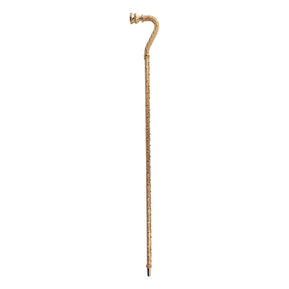 Luxury Walking Cane – Italian Crystal Encrusted Cane with Gold Plated Shaft