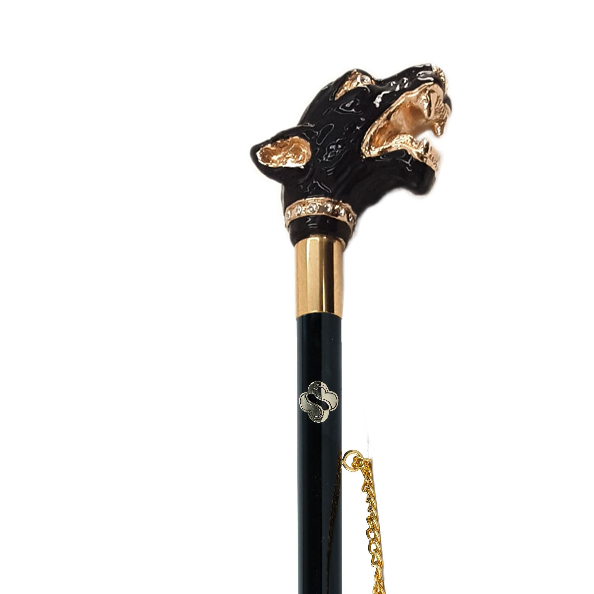 Gold Plated Shoehorn - 24K Gold Hand-Painted Puma Handle | Luxury Italian Design