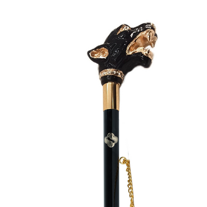 Gold Plated Shoehorn - 24K Gold Hand-Painted Puma Handle | Luxury Italian Design