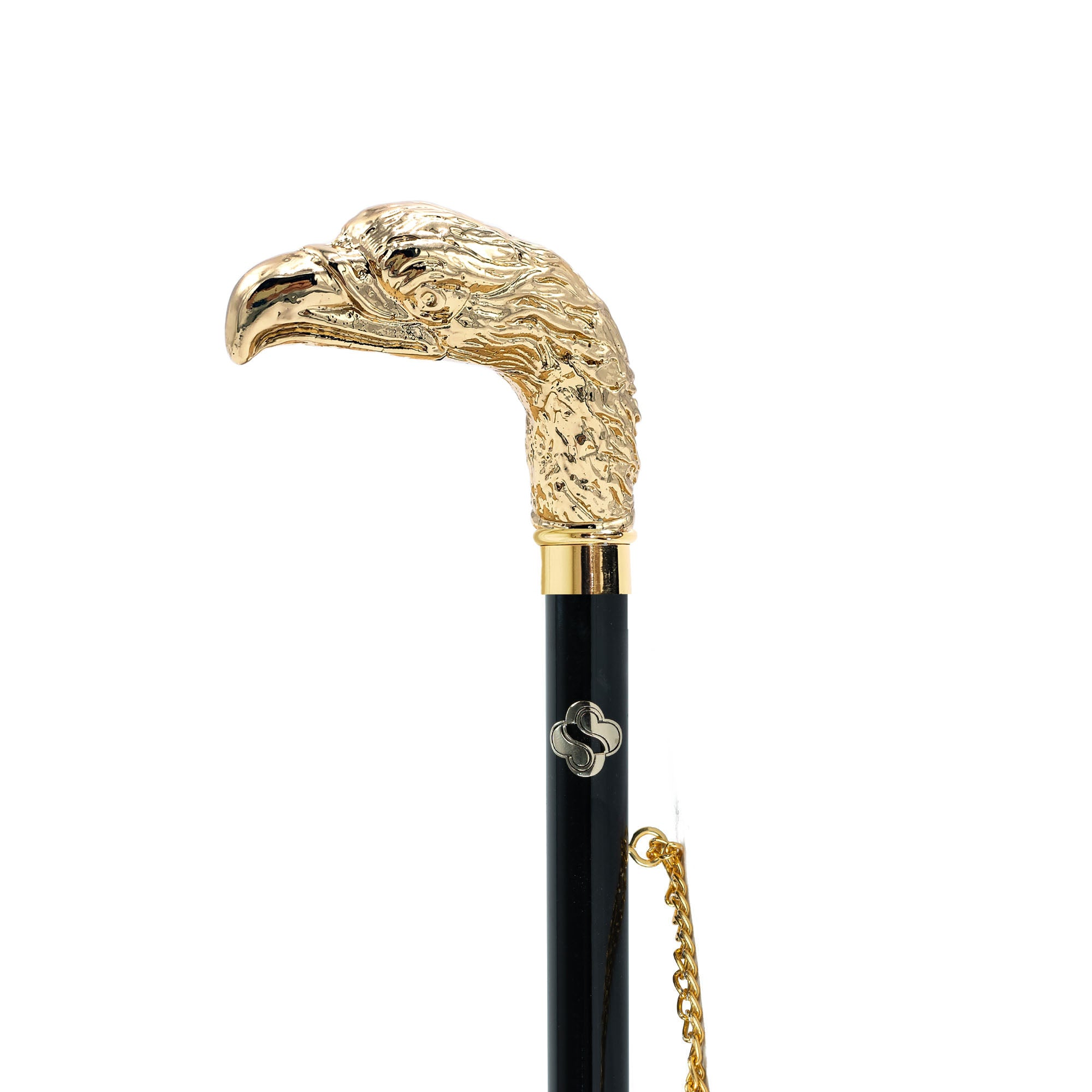 24K Gold Shoehorn – Handcrafted Italian Long-Handled Shoe Horn with Eagle Handle