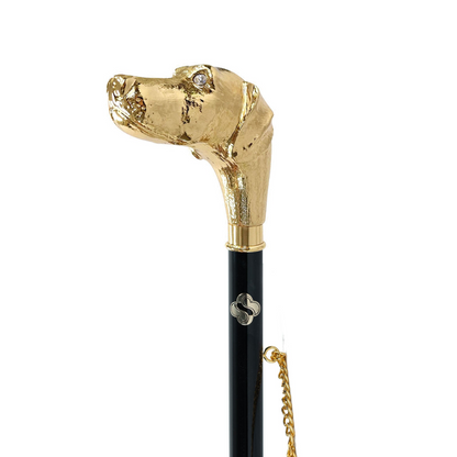 Gold Plated Shoehorn – Handcrafted Italian Dog Head Handle | Luxury 24K Gift