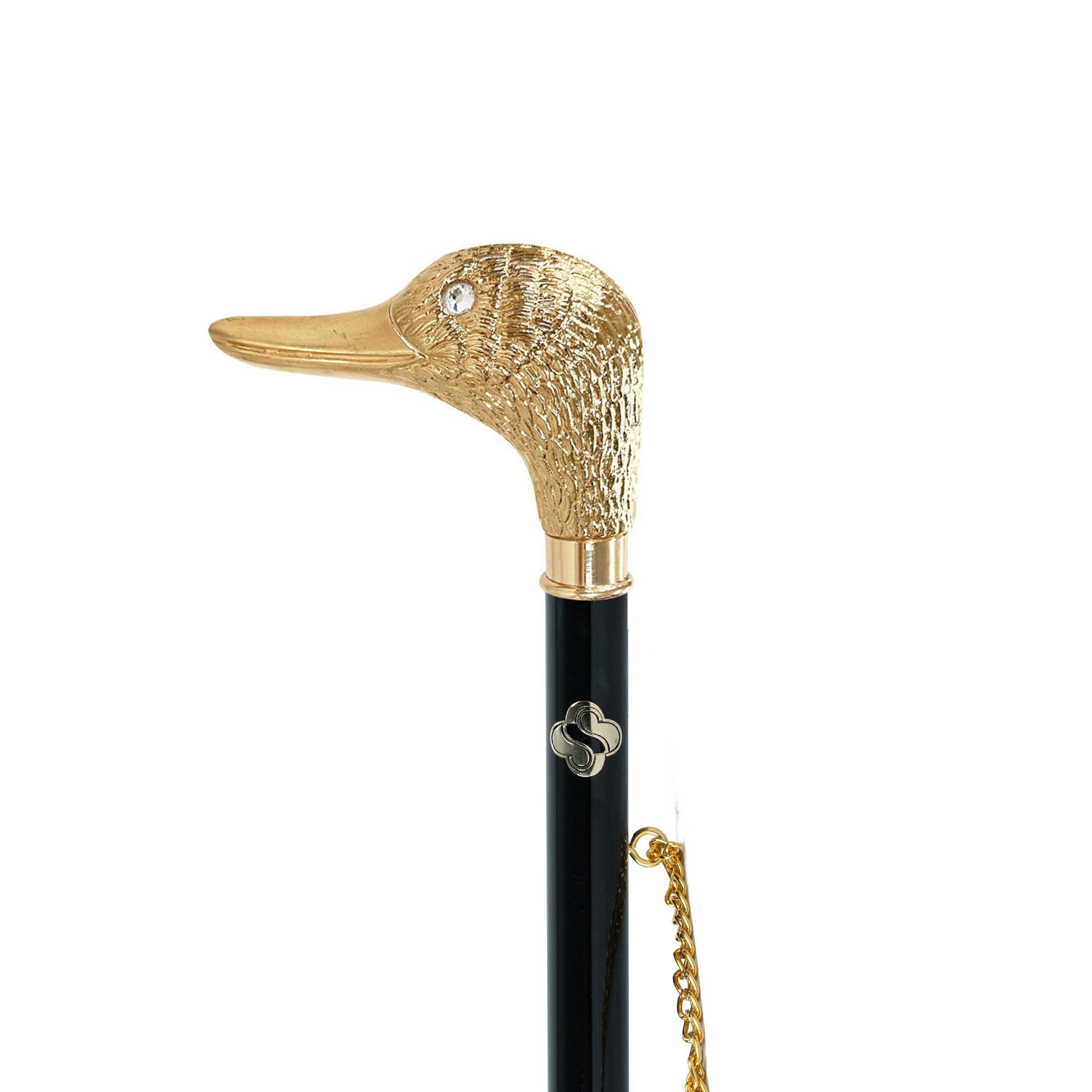 Handmade Shoehorn – Long Handled Gold Plated Duck Handle | Ergonomic Grip