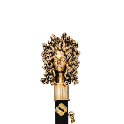 Gold Plated Shoehorn – Handmade Italian Luxury Accessory With Medusa Handle