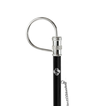 Handmade Brass Shoehorn – Silver Plated 925, Long Handled Italian Gift Box