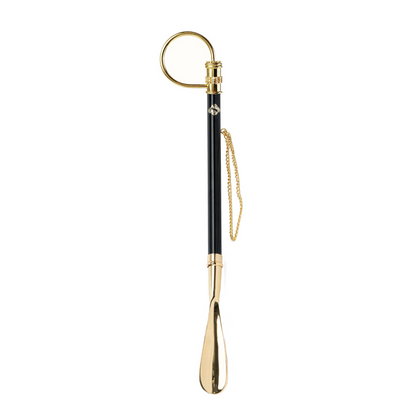 Luxury Gold Shoehorn - Handcrafted 24K Gold Plated Handle with Crystals, 53cm