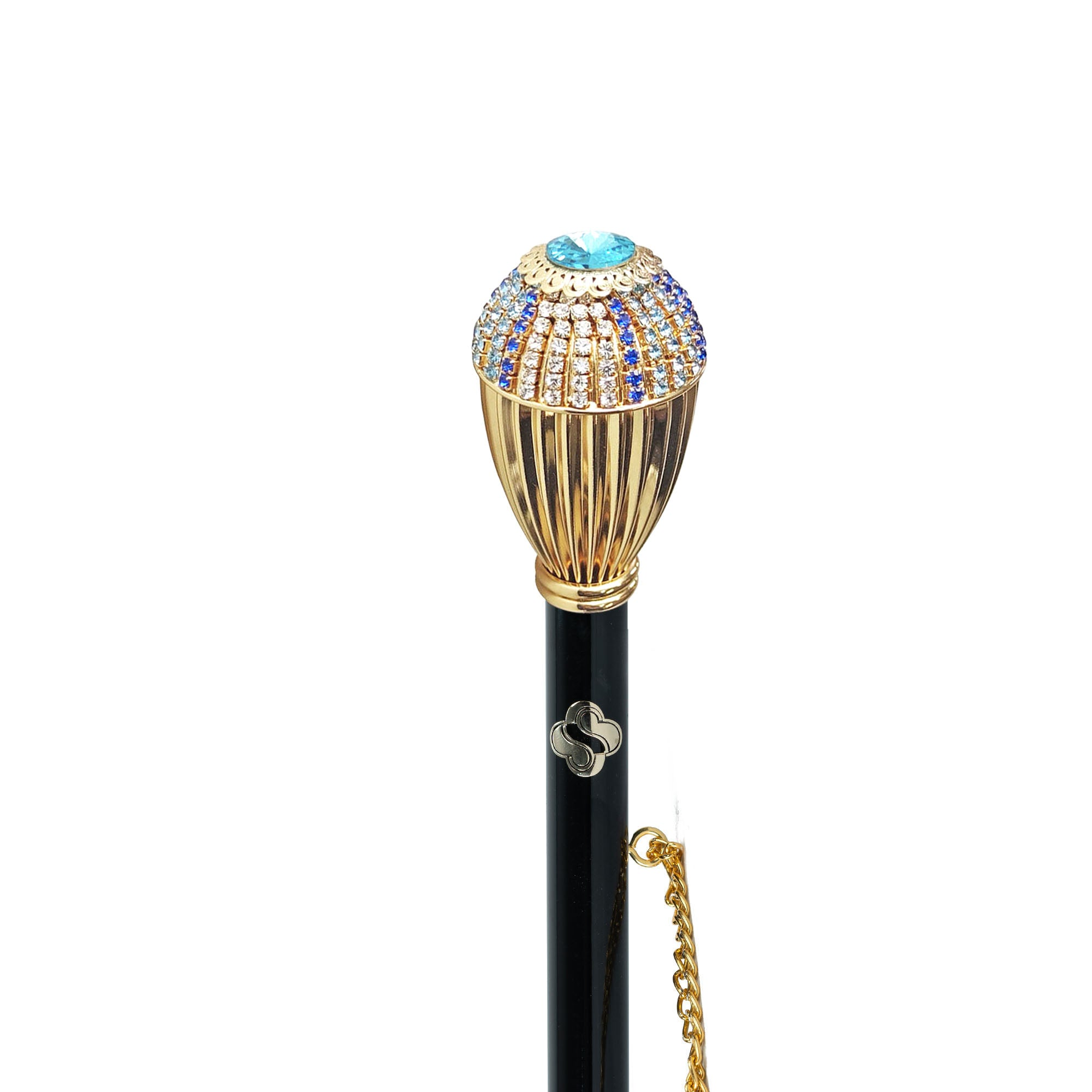Crystal Encrusted Shoehorn – 24K Gold Handle Luxury Italian Handcrafted Gift