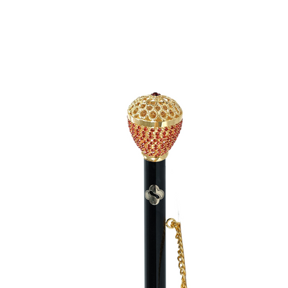 Italian Crystal Shoehorn – Luxury Gold Plated Long Handle With Gift Box