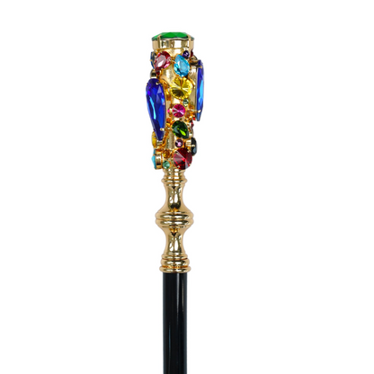 24K Gold-Plated Shoehorn – Limited Edition Handcrafted Crystal Handle, 53 cm Long