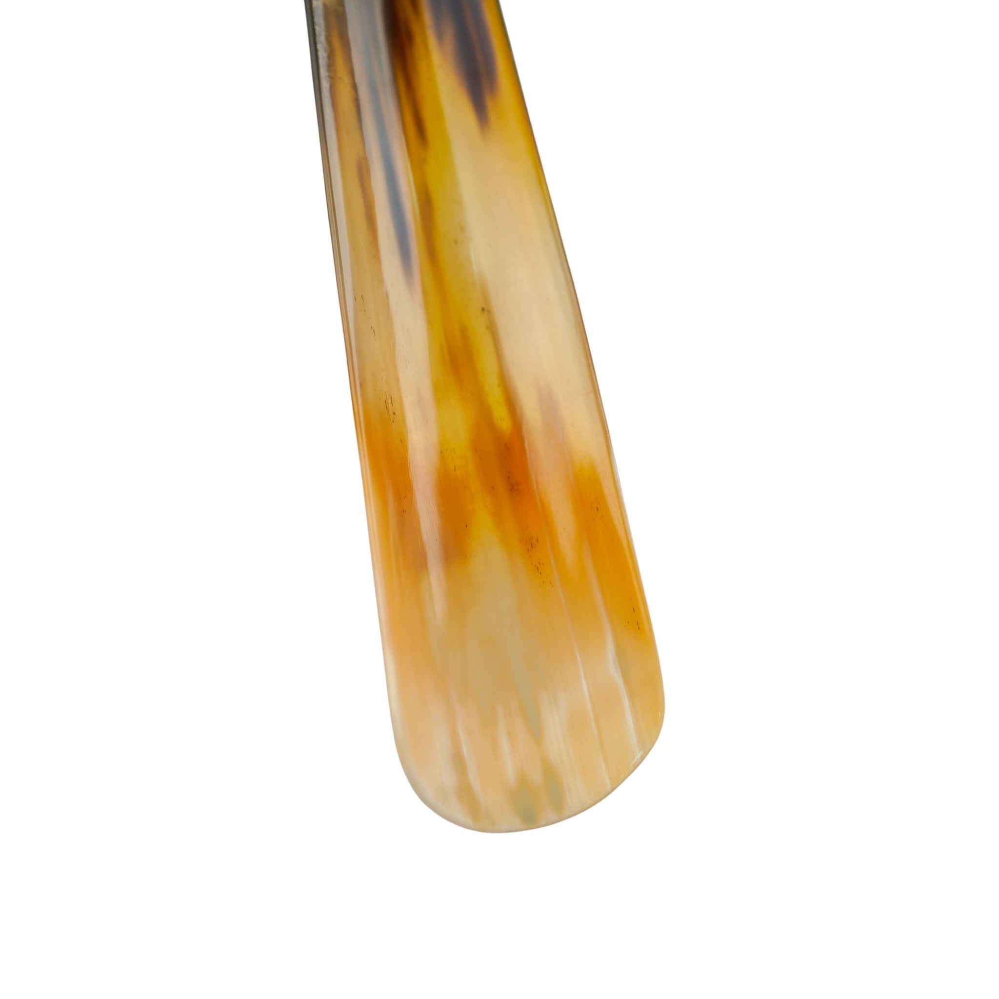 Artisan Horn Shoehorn – Natural Light Color | Handcrafted Shoe Horn Tool 41cm