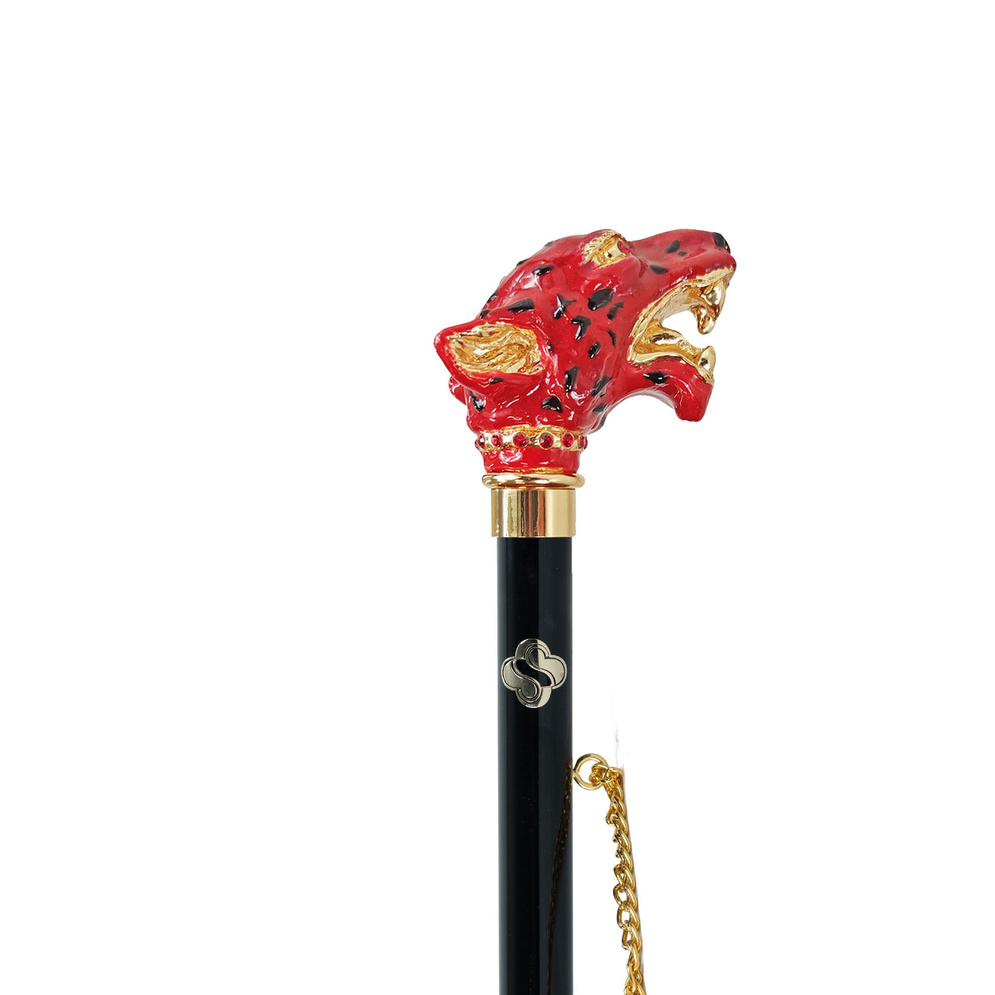 24K Gold Shoehorn – Long Handled Luxury Shoe Horn with Hand-Painted Puma Handle