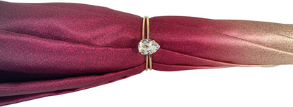 Luxury Peacock Umbrella – Italian Crafted Satin Canopy, Swarovski Crystal Handle