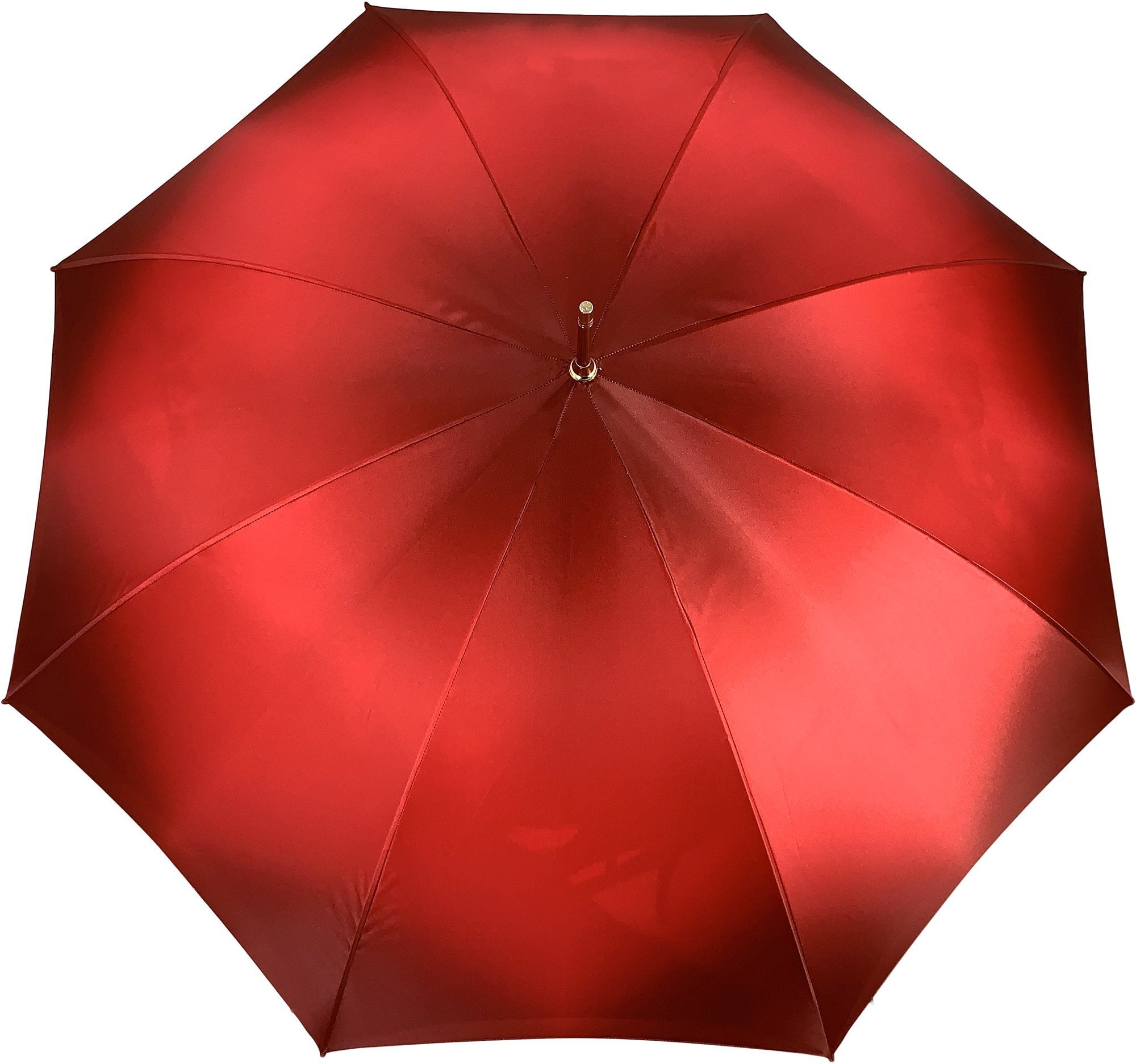 Handmade Double Cloth Umbrella – Luxury Red Satin with Swarovski Crystal Handle