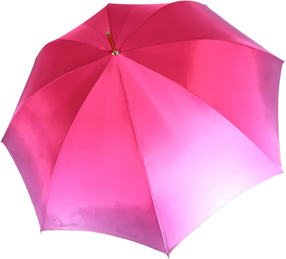 Double Canopy Umbrella – Fuchsia Pink Floral Interior Design, UV Protection